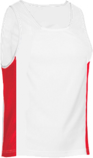 Dames panelsinglet rood